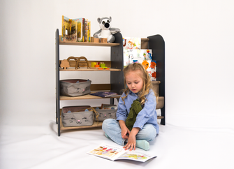 2in1 Montessori Shelf for Books and Toys