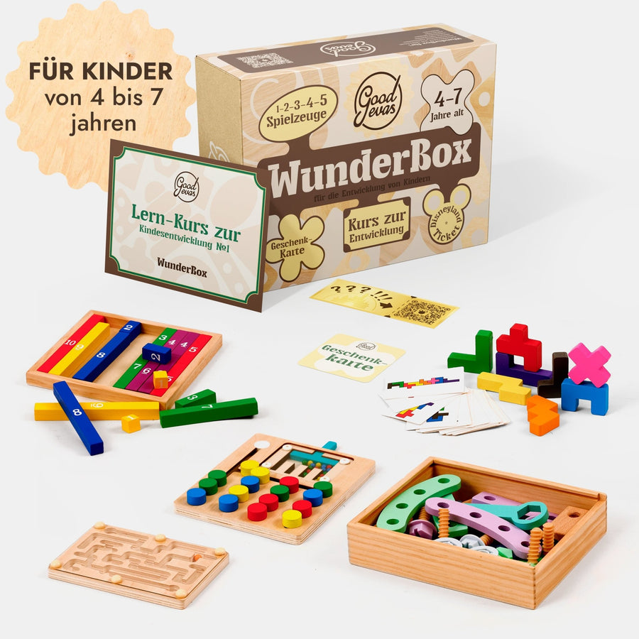 WunderBox 4 - 7 Jahre - Entwicklung im Spielformat - Goodevas Deutschland