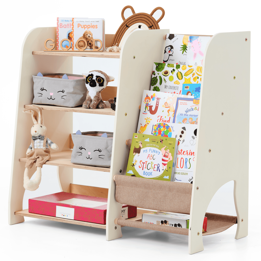 2in1 Montessori - Regal für Bücher und Spielzeug - Goodevas Deutschland