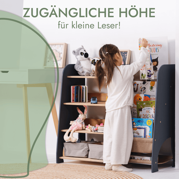 2in1 Montessori - Regal für Bücher und Spielzeug - Goodevas Deutschland