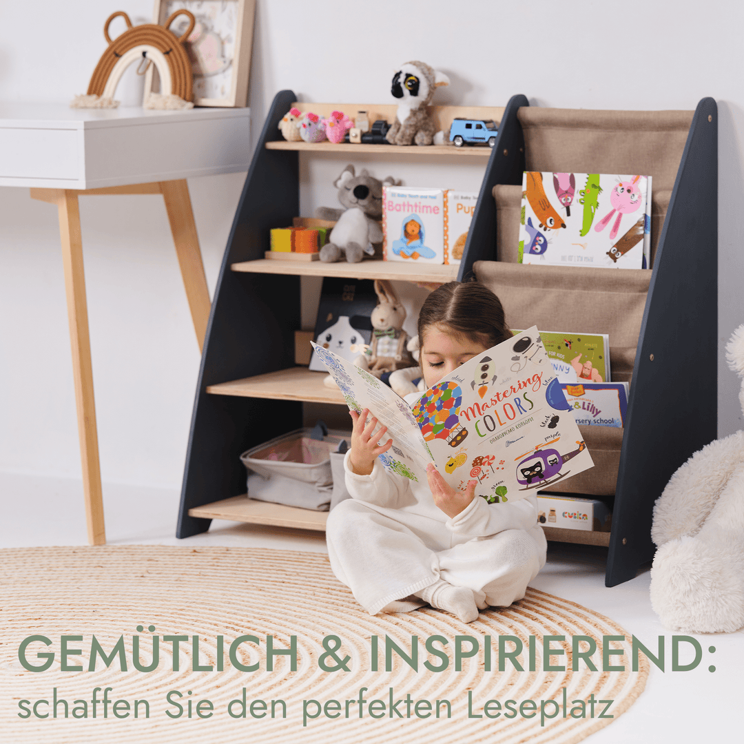 2in1 Montessori - Regal für Kleinkinder – Bücher & Spielzeug - Goodevas Deutschland