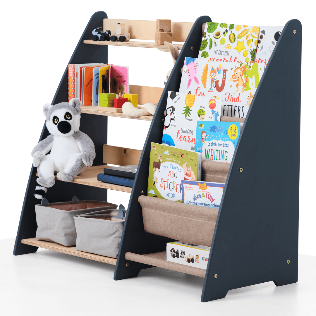 2in1 Montessori - Regal für Kleinkinder – Bücher & Spielzeug - Goodevas Deutschland