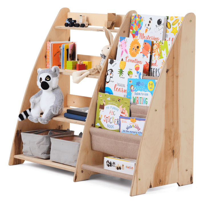 2in1 Montessori - Regal für Kleinkinder – Bücher & Spielzeug - Goodevas Deutschland