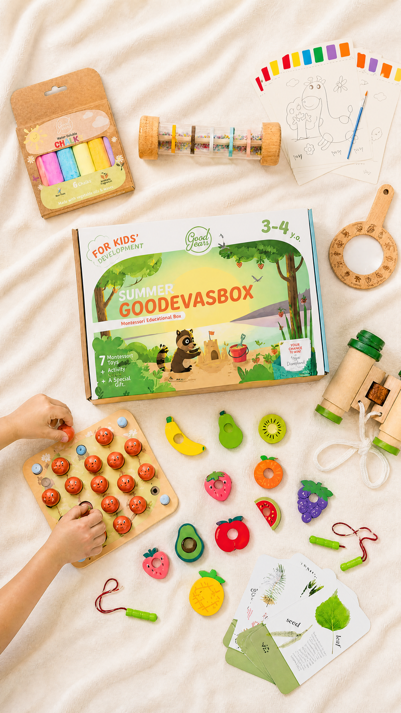 Sommer-Spielset für Kleinkinder (3–4 Jahre) — GoodevasBox