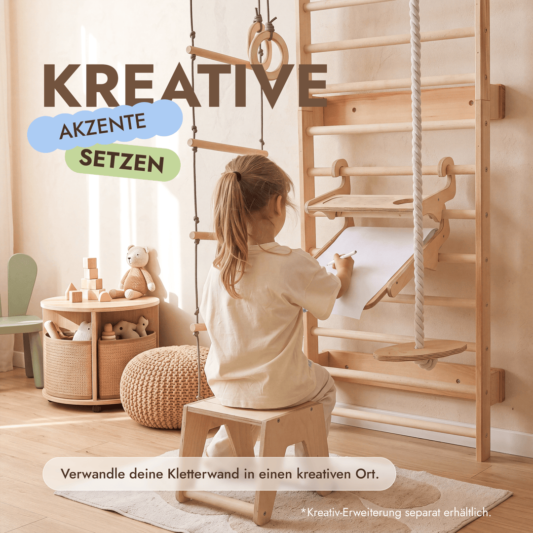5-in-1 Sprossenwand fürs Kinderzimmer & 3in1 Kinderschaukel-Set - Goodevas DE