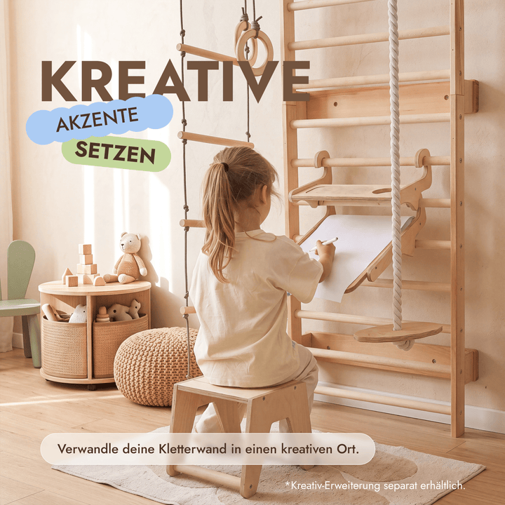5-in-1 Sprossenwand fürs Kinderzimmer & 3in1 Kinderschaukel-Set - Goodevas DE