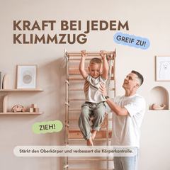 5-in-1 Sprossenwand fürs Kinderzimmer & 3in1 Kinderschaukel-Set - Goodevas DE