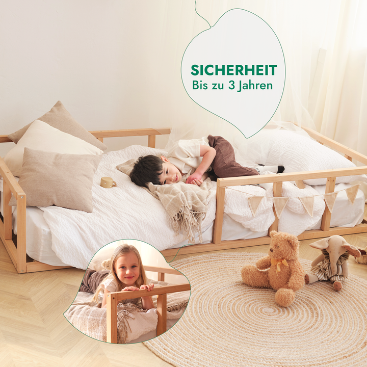 Montessori Bodenbett für Kinder und Kleinkinder ab 6 Monaten