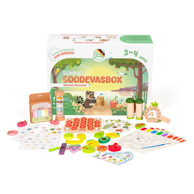 Sommer-Spielset für Kleinkinder (3–4 Jahre) — GoodevasBox