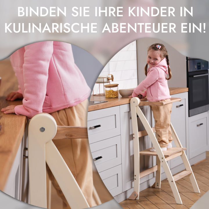 Kids Helper: Ein multifunktionaler faltbarer Tritthocker für Kinder