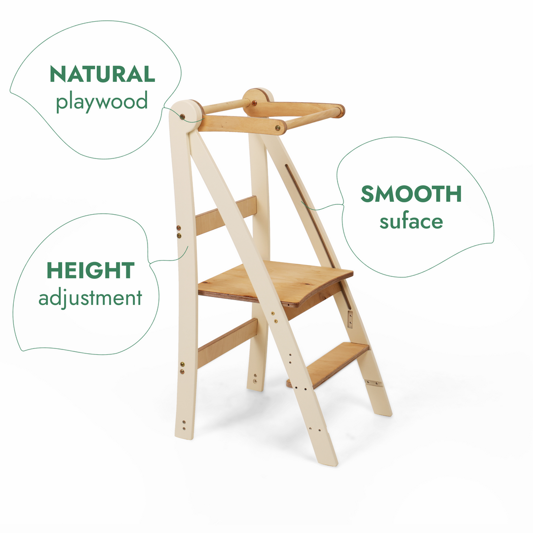 Montessori Lernturm - Höhenverstellbarer Kinderstuhl