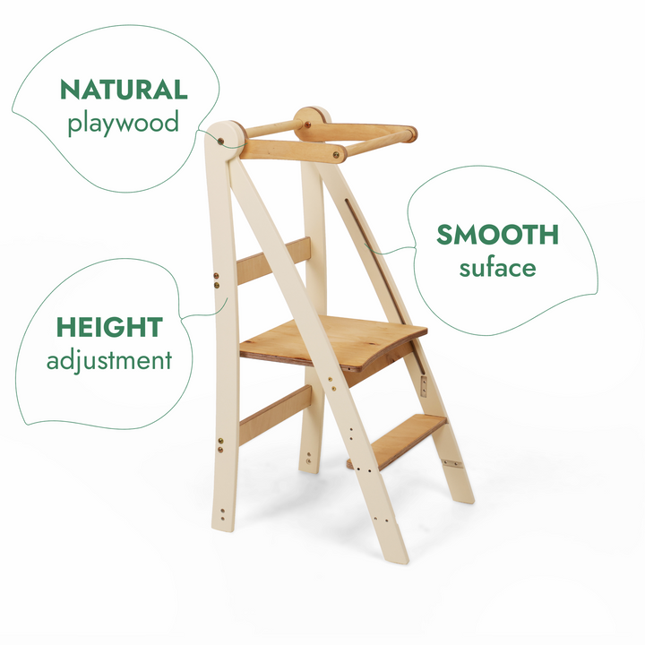 Montessori Lernturm - Höhenverstellbarer Kinderstuhl