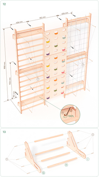 7-in-1 Indoor-Klettergerüst
