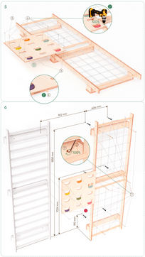 7-in-1 Indoor-Klettergerüst