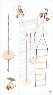7-in-1 Indoor-Klettergerüst