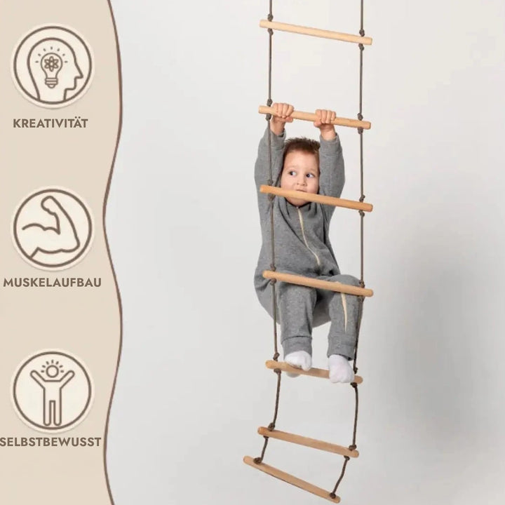 Climbing rope ladder for kids 3-9 y.o. - Goodevas