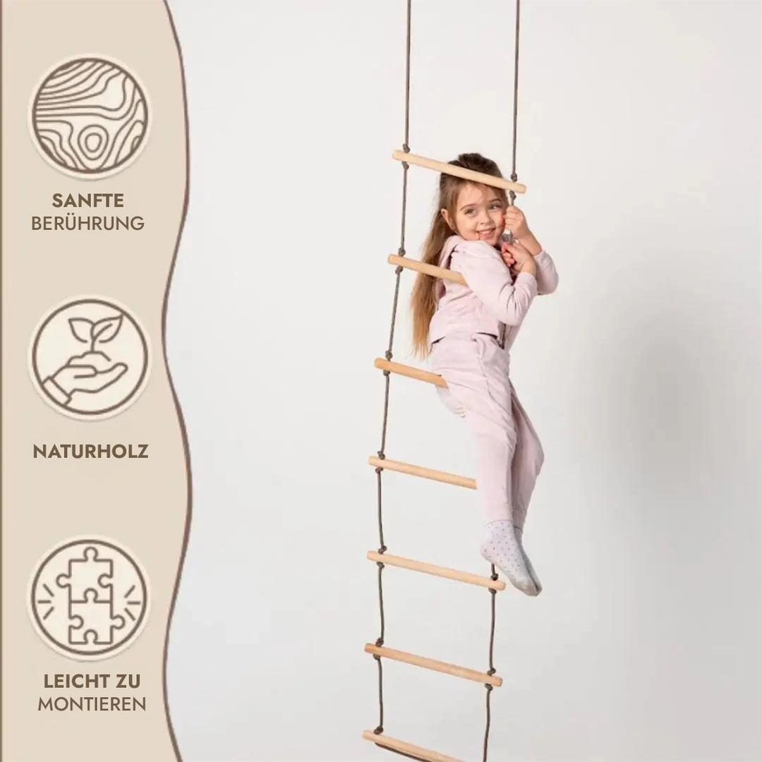 Climbing rope ladder for kids 3-9 y.o. - Goodevas