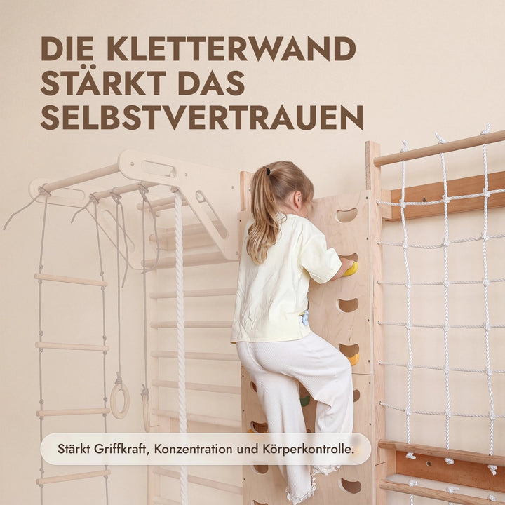 Erweiterung für Sprossenwand: Kletterwand & Netz - Goodevas DE
