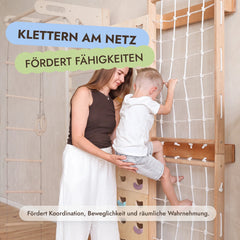 Erweiterung für Sprossenwand: Kletterwand & Netz - Goodevas DE