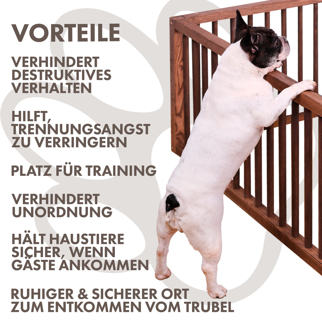 Holz-Hunde-Laufstall