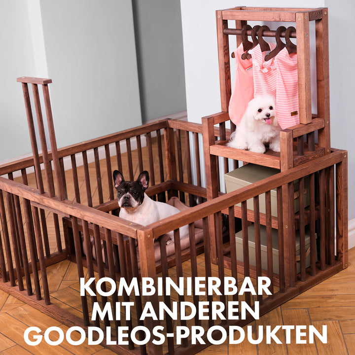 Holz-Kleiderschrank für Hunde