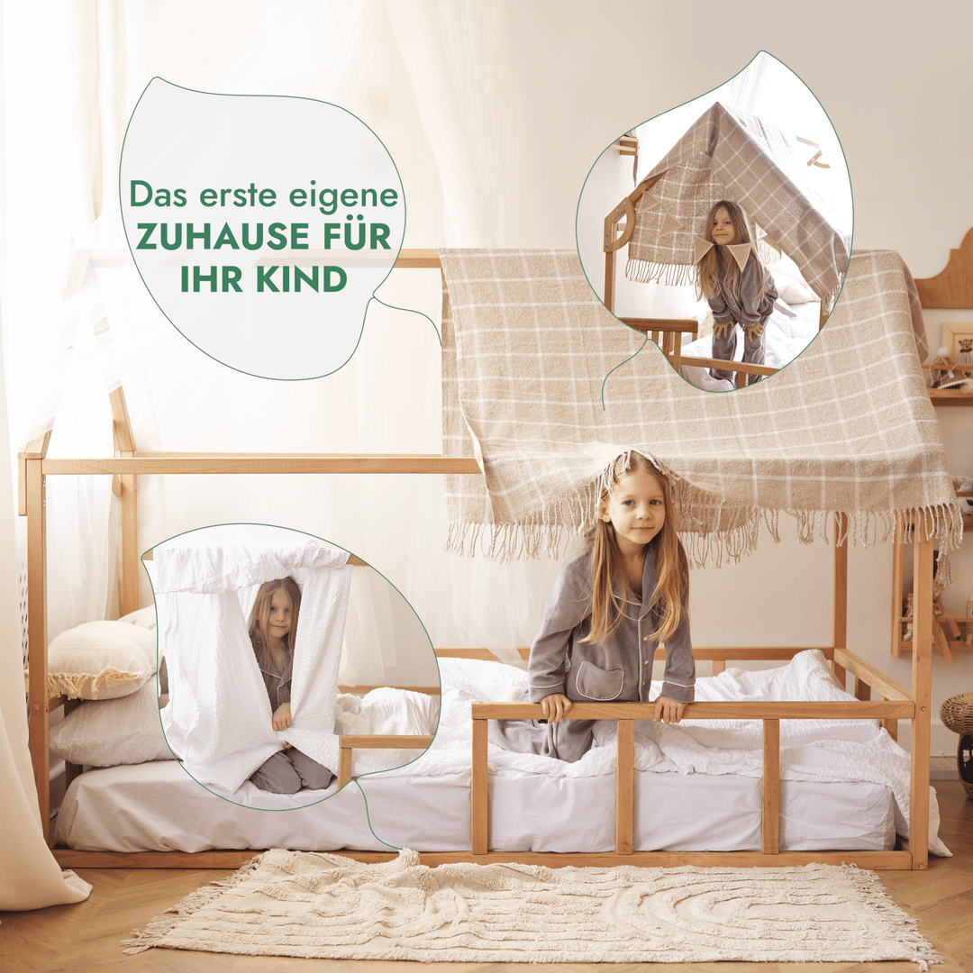 Hausbett Montessori für Kinder und Kleinkinder ab 1 Jahr - Goodevas DE