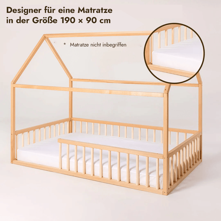 Hausbett Montessori für Kinder und Kleinkinder ab 1 Jahr - Goodevas Deutschland