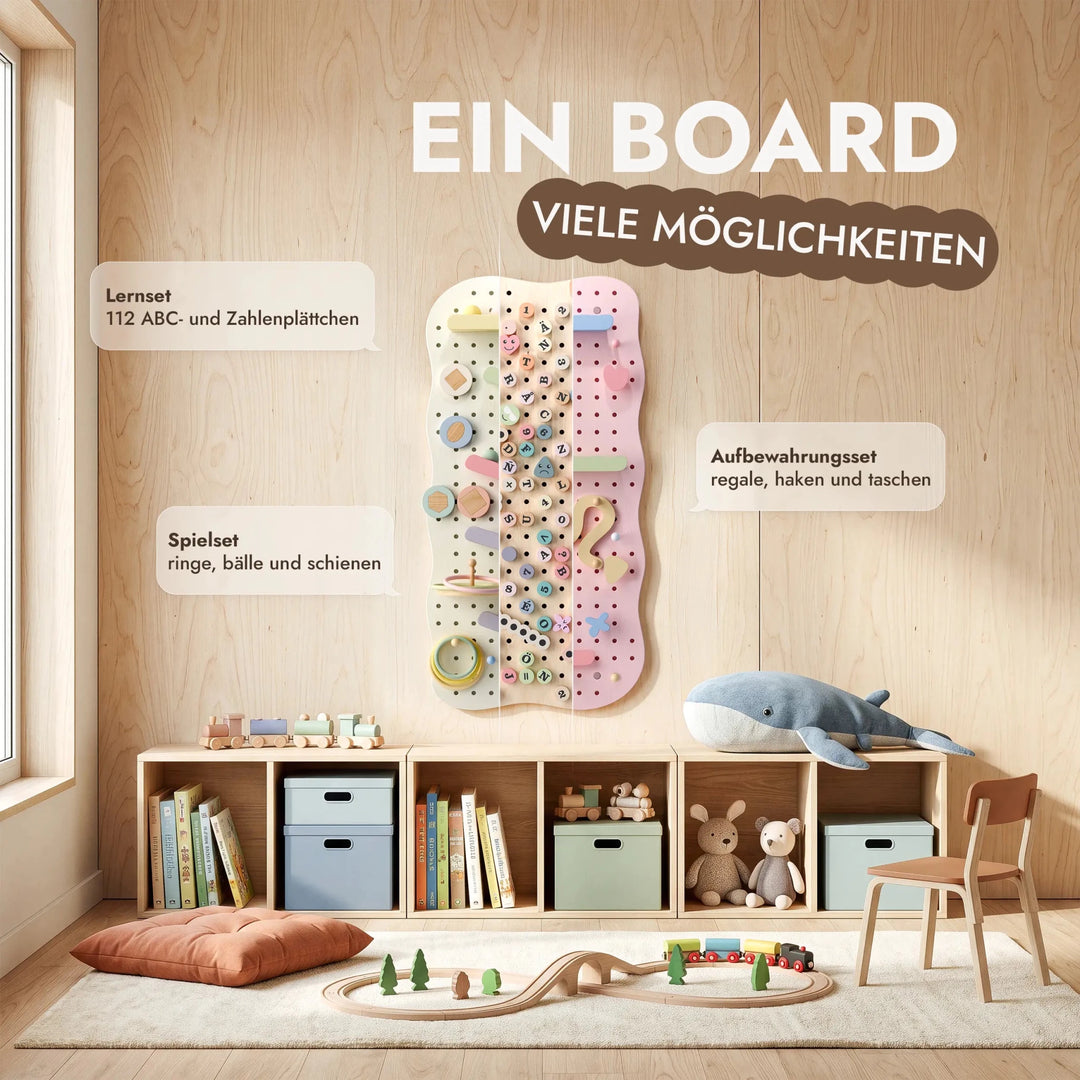 Holz-Pegboard fürs Kinderzimmer — GoodevasBoard - Goodevas DE