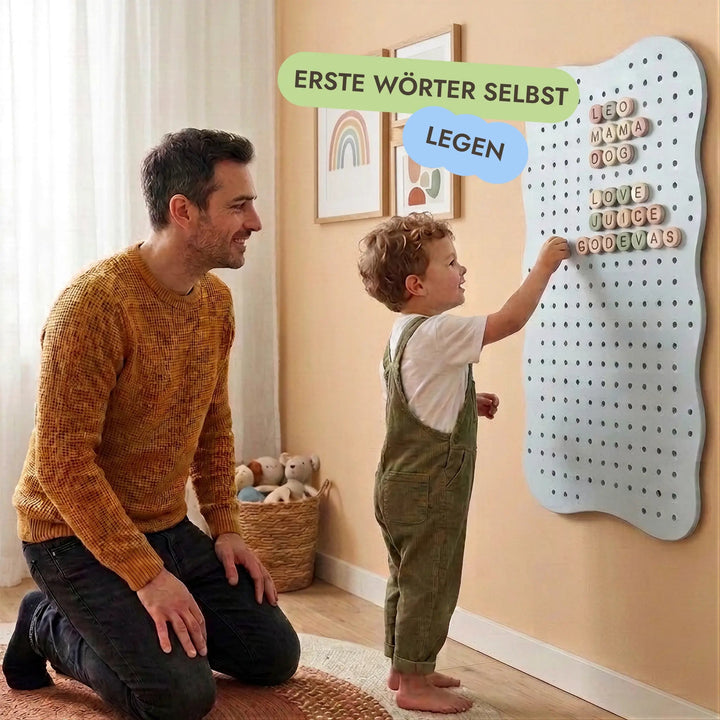 Holz-Pegboard fürs Kinderzimmer — GoodevasBoard - Goodevas DE