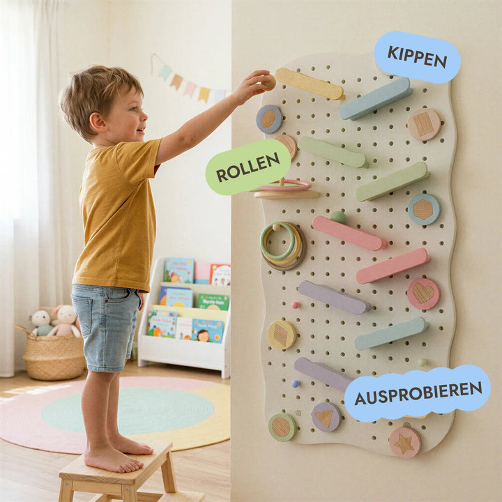 Holz-Pegboard fürs Kinderzimmer — GoodevasBoard - Goodevas DE