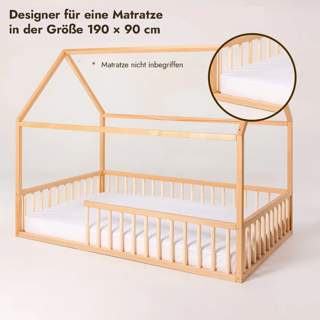 Hausbett Montessori für Kinder und Kleinkinder ab 1 Jahr