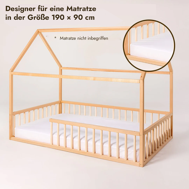 Hausbett Montessori für Kinder und Kleinkinder ab 1 Jahr