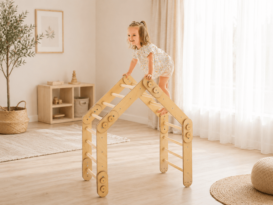 Kletterleiter „Schlange" — Montessori-Klettergerät für Kinder von 1 bis 7 Jahren - Goodevas DE