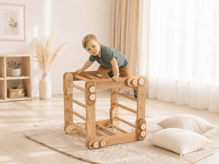 Kletterleiter „Schlange" — Montessori-Klettergerät für Kinder von 1 bis 7 Jahren - Goodevas DE
