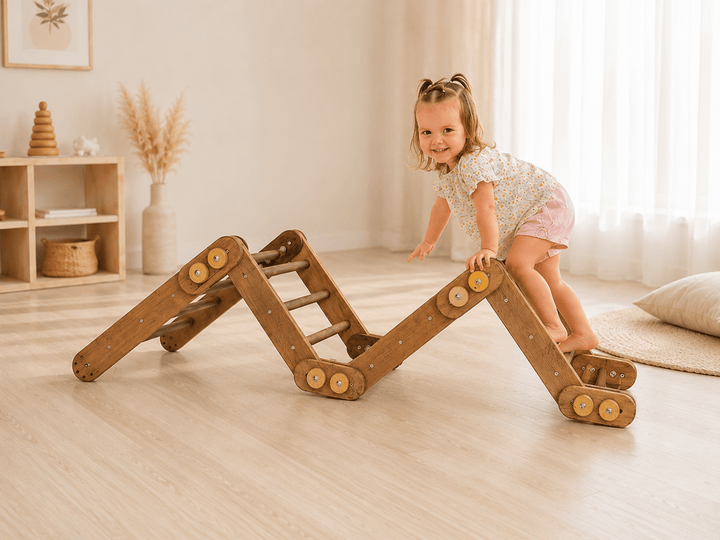 Kletterleiter „Schlange" — Montessori-Klettergerät für Kinder von 1 bis 7 Jahren - Goodevas DE