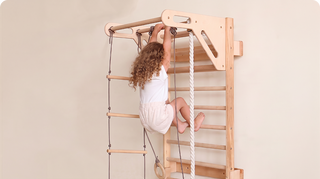 5-in-1 Kletterwand fürs Kinderzimmer & 3in1 Kinderschaukel-Set