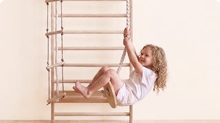 5-in-1 Kletterwand fürs Kinderzimmer & 3in1 Kinderschaukel-Set