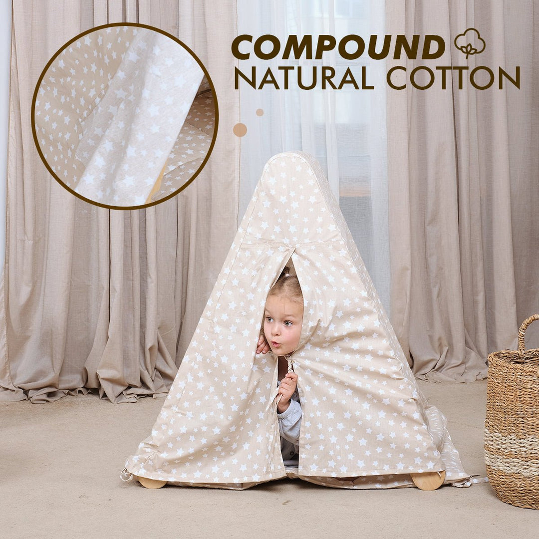 Play Tent Cover with Mat for Climbing Triangle Ladder - Goodevas