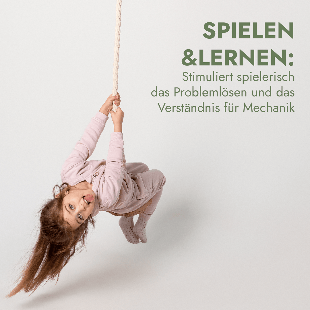 Set aus drei Schaukeln: Scheibe + Ringe + Strickleiter - Goodevas Deutschland