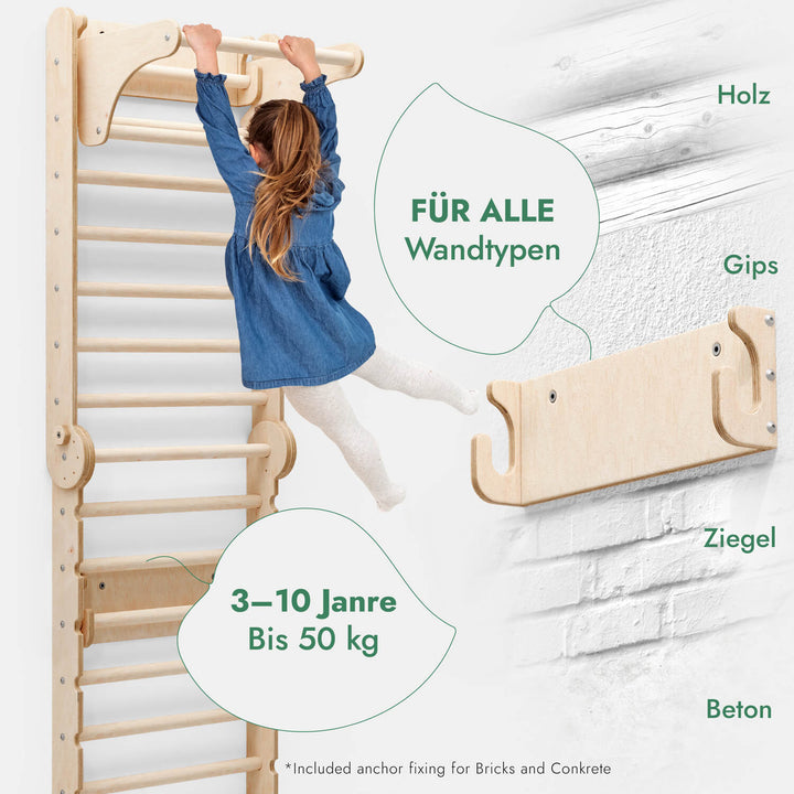 Sprossenwand - Ergänzung für Kletterdreieck - Goodevas Deutschland