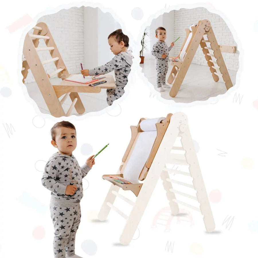 Staffelei mit Kinderstuhl – Perfekt für Indoor Klettergerüst - Goodevas Deutschland