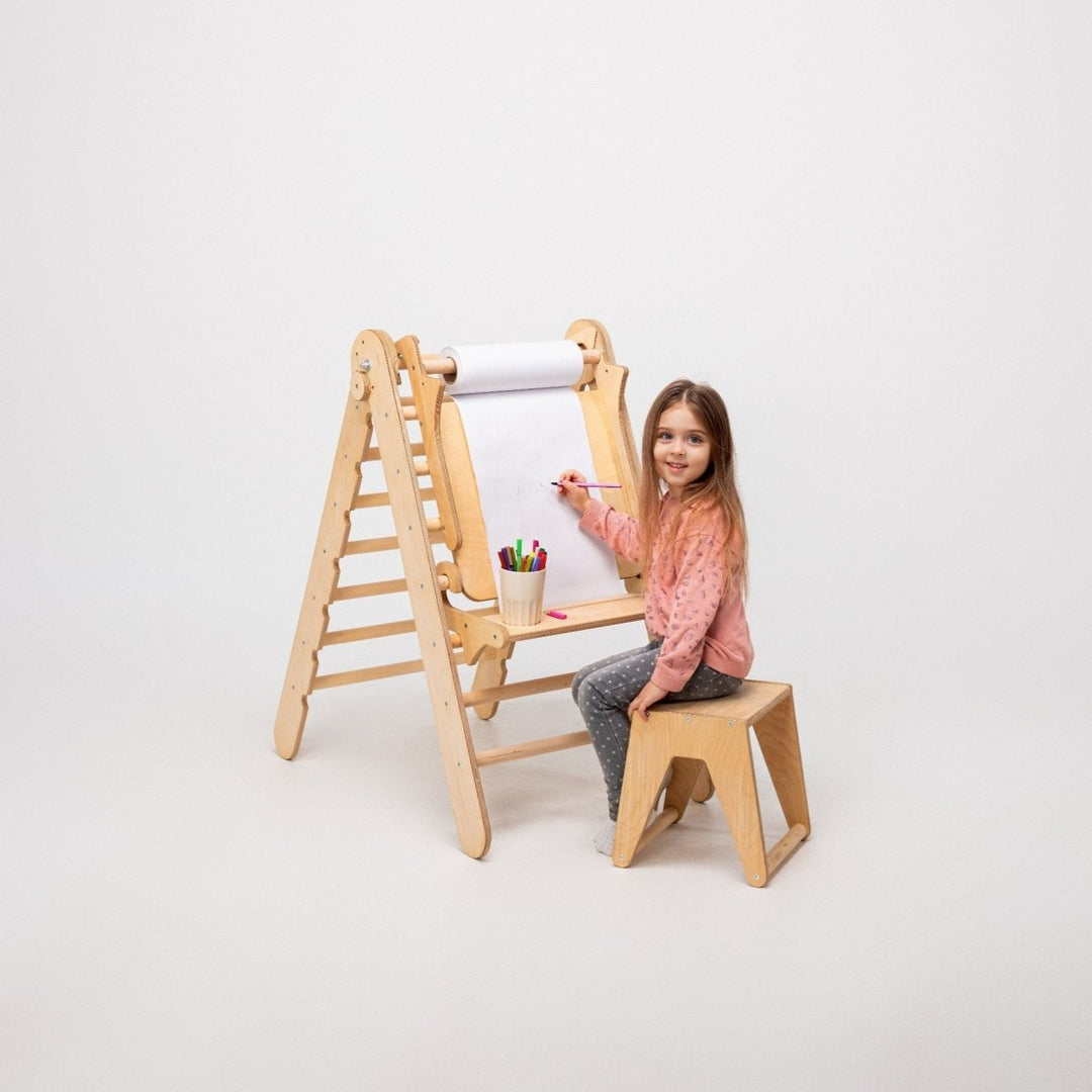 Staffelei mit Kinderstuhl – Perfekt für Indoor Klettergerüst - Goodevas Deutschland