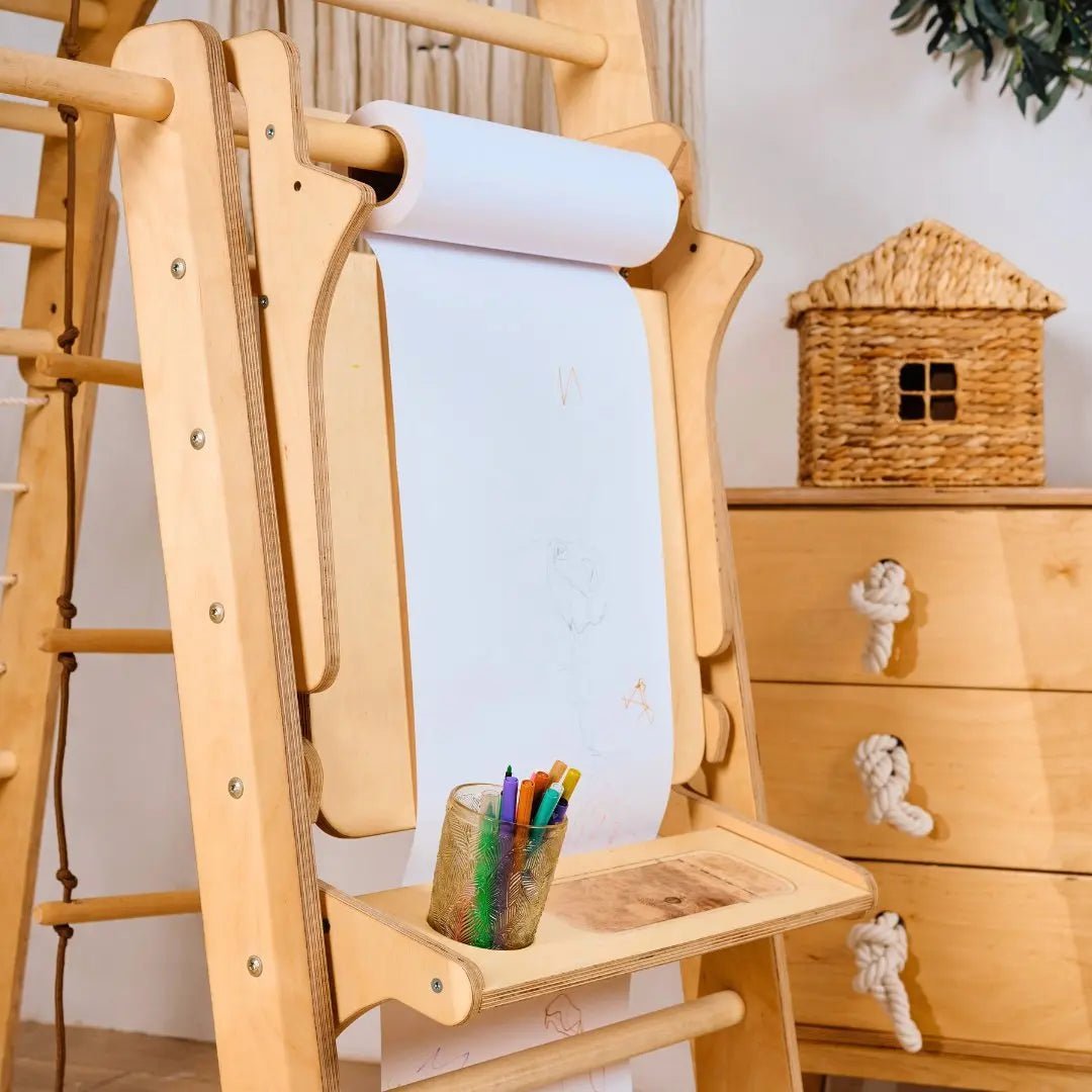 Staffelei mit Kinderstuhl – Perfekt für Indoor Klettergerüst - Goodevas Deutschland