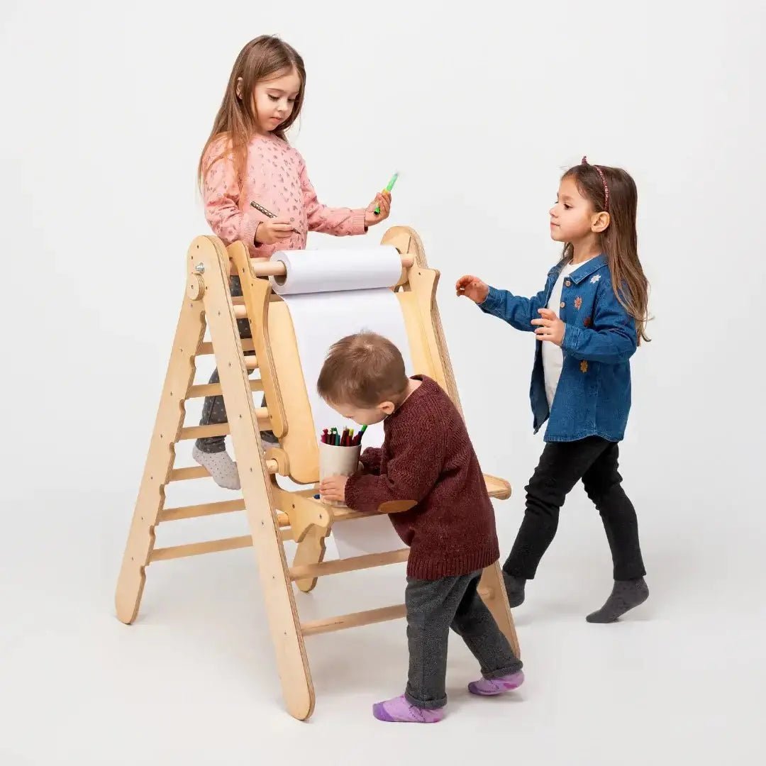 Staffelei mit Kinderstuhl – Perfekt für Indoor Klettergerüst - Goodevas Deutschland