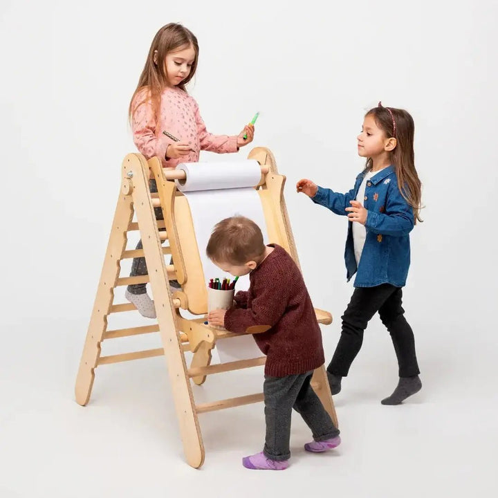 Staffelei mit Kinderstuhl – Perfekt für Indoor Klettergerüst - Goodevas Deutschland