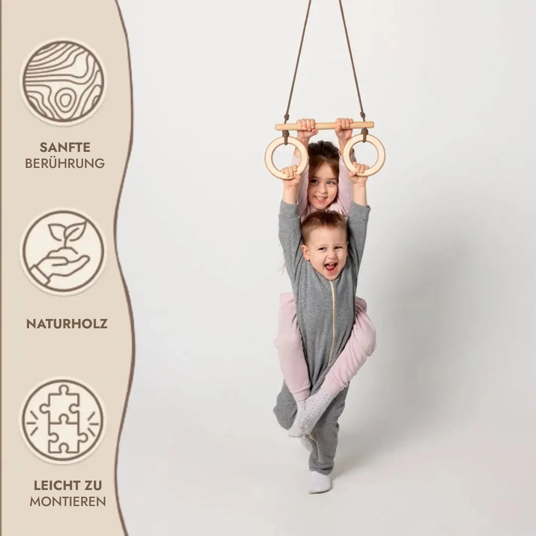 Trapeze swing bar with rings - Goodevas