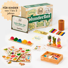 WunderBox 1 - 3 Jahre - Entwicklungsboxen für die Kleinsten - Goodevas Deutschland