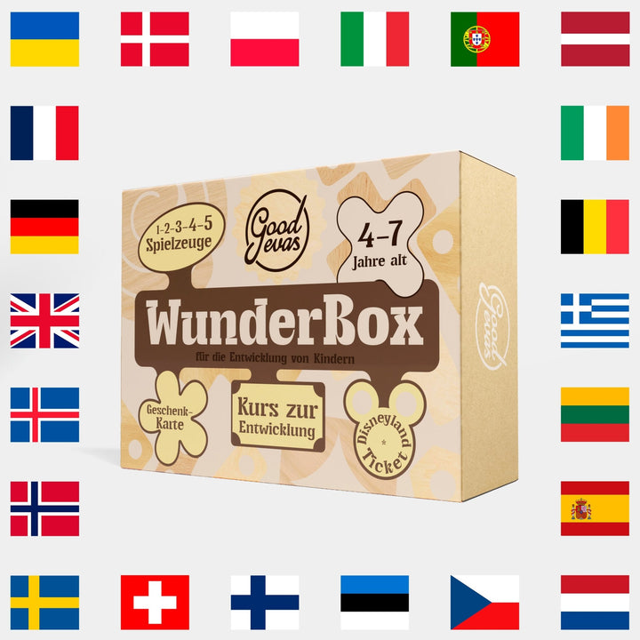 WunderBox 4 - 7 Jahre - Entwicklung im Spielformat - Goodevas Deutschland