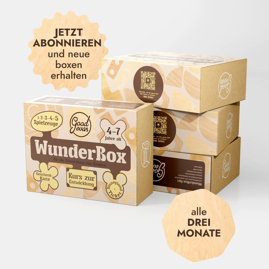 WunderBox 4 - 7 Jahre - Entwicklung im Spielformat - Goodevas Deutschland